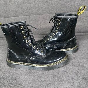 Dr. Martens Black Patent Leather Boots